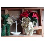 Assorted Holiday Décor - Lights, Greenery