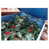 Assorted Holiday Décor - Tree Skirts, Ornaments, Greenery