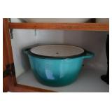 Assorted Kitchenware - Pyrex, Corningware, Enameled Dutch Oven