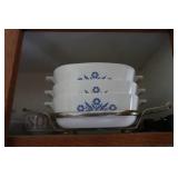 Assorted Kitchenware - Pyrex, Corningware, Enameled Dutch Oven