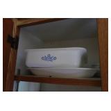 Assorted Kitchenware - Pyrex, Corningware, Enameled Dutch Oven