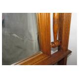 Mirrored hall tree with drawer and ...