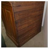 Wood cabinet with multiple drawers ...