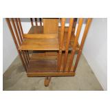 Revolving 5 tiered bookshelf on rol...