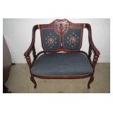 Needlepoint 2 person settee/love se...