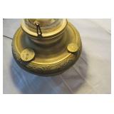 Brass kerosene Miller lamp, been el...