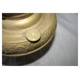 Brass kerosene Miller lamp, been el...