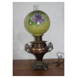 Banquet lamp, metal base, electrifi...