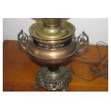 Banquet lamp, metal base, electrifi...