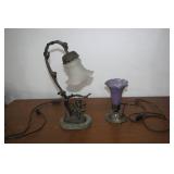 (2) Electric table top lamps, one m...