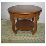 Round ornate table...