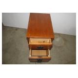 Wood file cabinet, with keys...