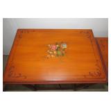 (3) Painted stacking tables...