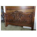 Wood bed set, 3/4 size...