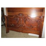 Wood bed set, 3/4 size...