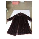 Brown fur coat and black one is fur...