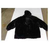 Brown fur coat and black one is fur...