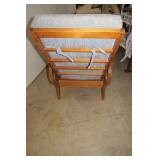 Victorian antique reclining wood ch...