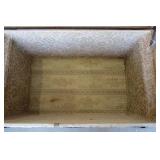 Round top steamer trunk, no drawer...
