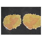 (2) Strawberry rugs...