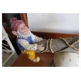 Resin gnomes on teeter-totter yard ...