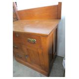 Vintage dresser with beveled  mirro...