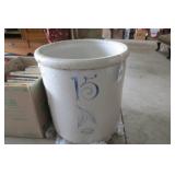 Union Stoneware 15 gallon crock, ha...