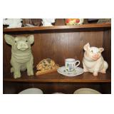 Decorative pig figures collection...