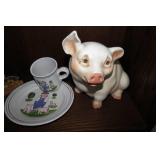 Decorative pig figures collection...