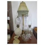 Kerosene and electric lamps...