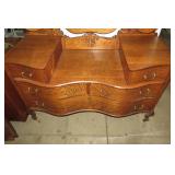 Ornate dresser with mirrors...