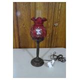 Fenton bird and lamp...