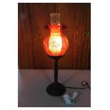 Fenton bird and lamp...