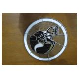 Vikings stained glass decoration...