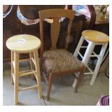 (2) Stools and (1) chair...
