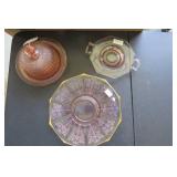 Pink depression glassware...