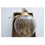 Etched hanging light...