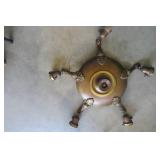 Vintage Chandelier lamp with blue i...