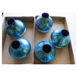 Vintage Chandelier lamp with blue i...