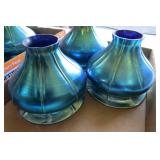 Vintage Chandelier lamp with blue i...