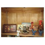 Decorative rooster items (all on sh...