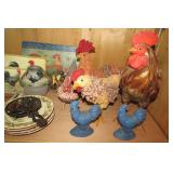Decorative rooster items (all on sh...