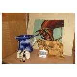 Cow salt and pepper shakers, cow po...