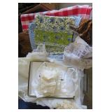 Linens, table cloths, childrens clo...