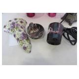 Wall pocket, table top lamp, chimne...