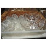 Clear glassware - pressed glass pun...