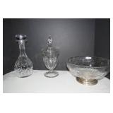 Clear glassware - pressed glass pun...