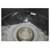 Clear glassware - pressed glass pun...