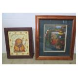 Matted and framed Christmas picture...