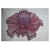 Antique glass light fixture/shade, ...